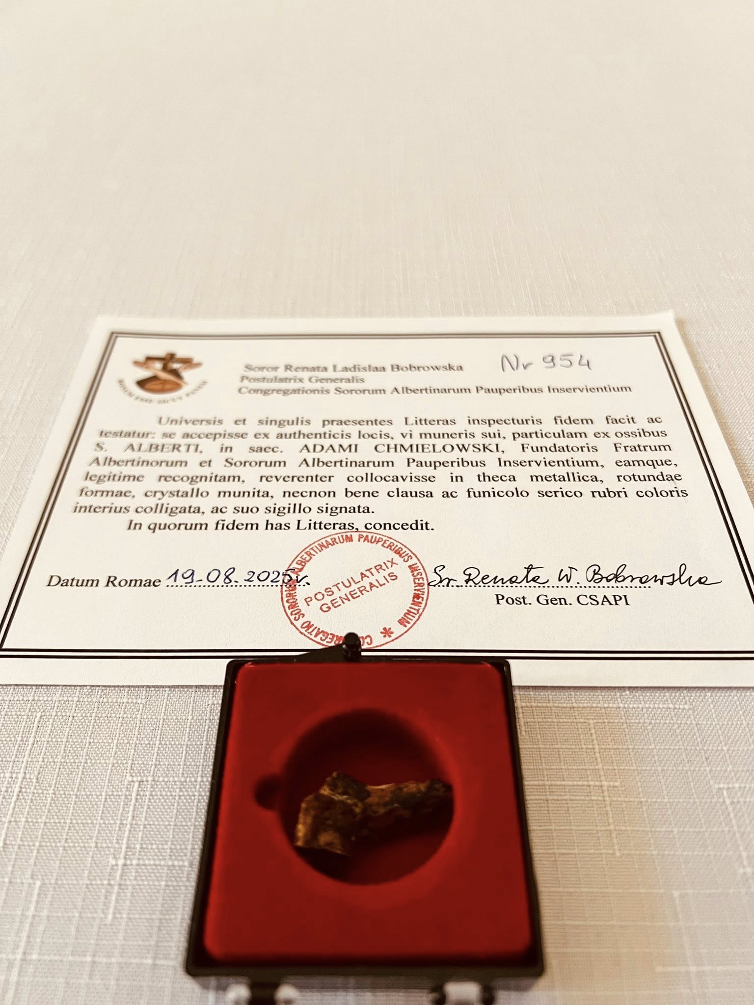 Relikwie Świętego Brata Alberta